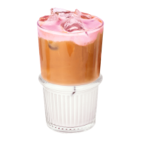 Strawberry Cream Iced Latte