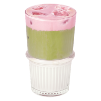 Strawberry Cream Matcha Latte